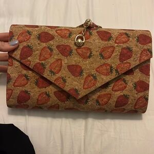 ALESSIA Strawberry purse clutch